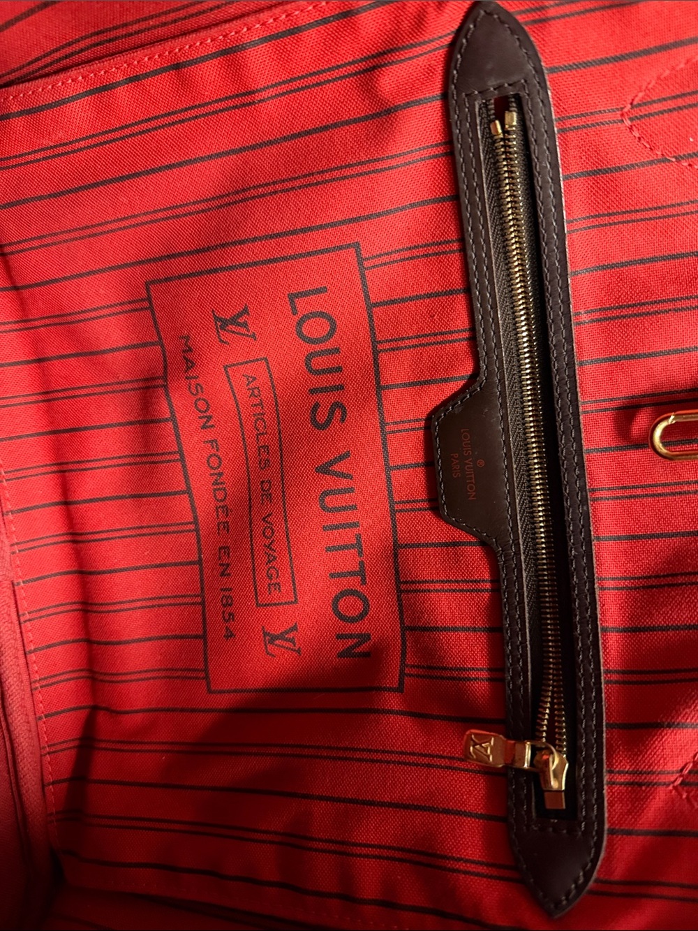 Louis Vuitton Damier Ebene Canvas Neverfull MM